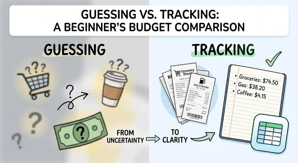 Why tracking expenses beats guessing for beginner budgeting.